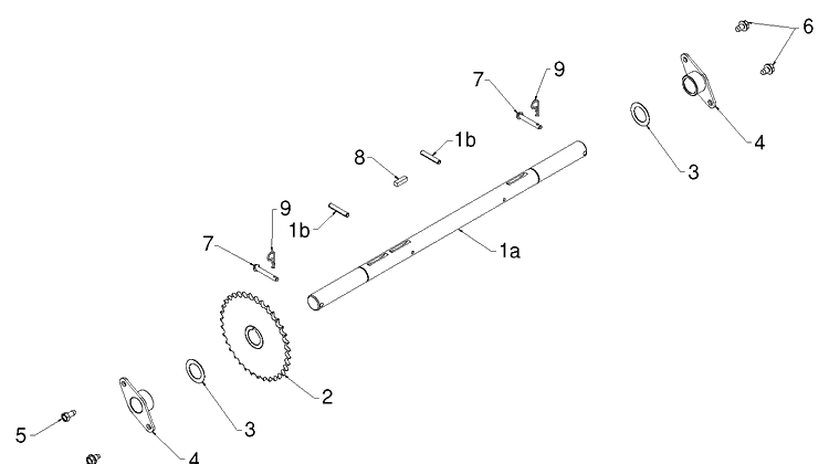 Drive Diagram and Parts List for 1830HV (96193007304)(2012-06) Husqvarna Snow Blower