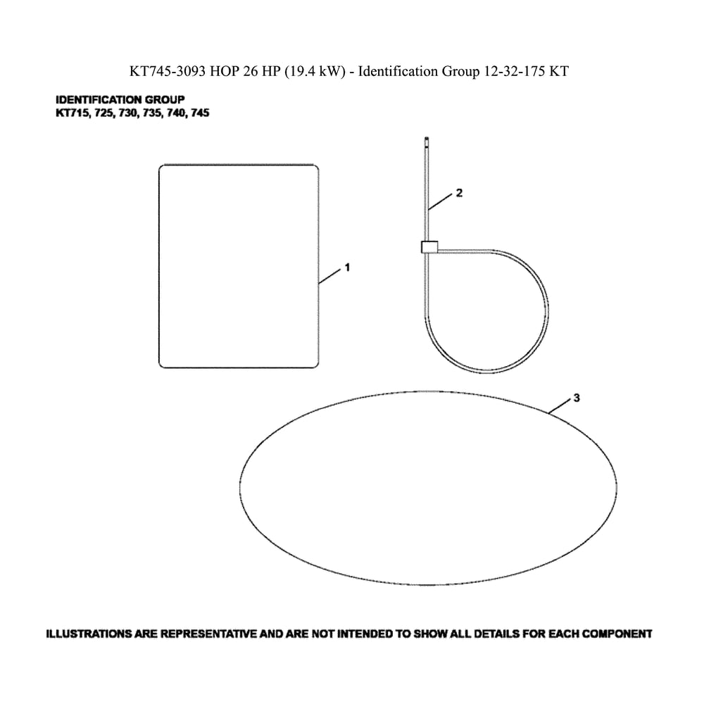 Engine >> Identification Diagram and Parts List for 96043029500  Husqvarna Lawn Tractor