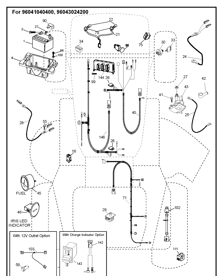 Electrical 2 Diagram and Parts List for TS348XD  Husqvarna Lawn Tractor