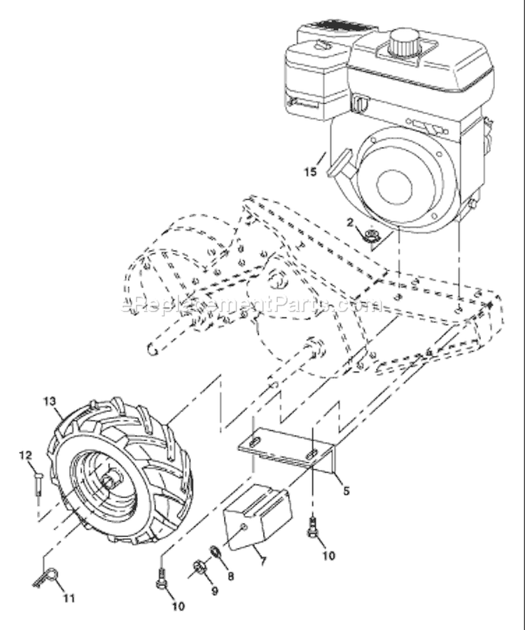 Page D Diagram and Parts List for 700DRT 700 DRT 96093000400 -2006-02 Husqvarna Tiller