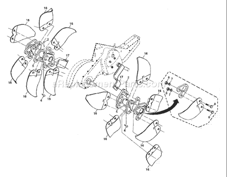 Page E Diagram and Parts List for 700DRT 700 DRT 96093000400 -2006-02 Husqvarna Tiller