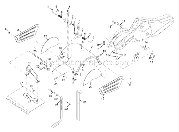 Page F Diagram and Parts List for 700DRT 700 DRT 96093000400 -2006-02 Husqvarna Tiller