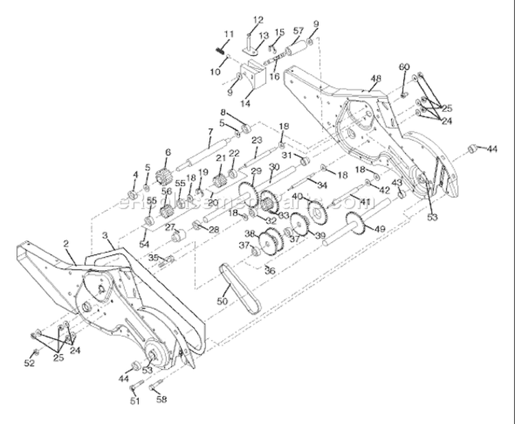 Page G Diagram and Parts List for 700DRT 700 DRT 96093000400 -2006-02 Husqvarna Tiller