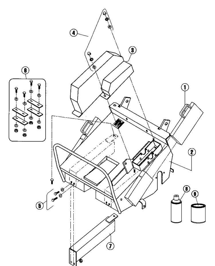 Main Frame Diagram and Parts List for AR25 2000-12 Husqvarna Aerator