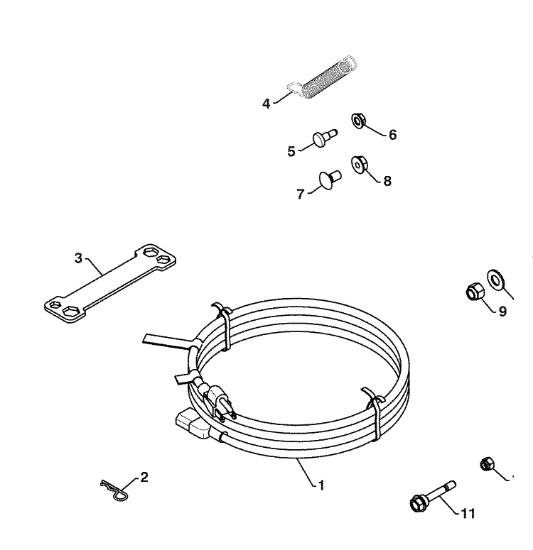 Spare Parts 1 Diagram and Parts List for 16530SBXLS (96193004101)(2009-06) Husqvarna Snow Blower