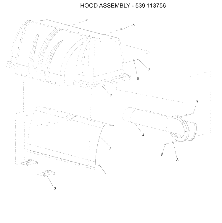 Accessories 1 Diagram and Parts List for LZF5227 (966956701)(2008-06) Husqvarna Lawn Mower