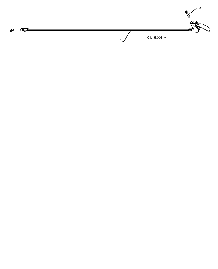 Handle Diagram and Parts List for 15530SBLS 2009-08 Husqvarna Snow Blower