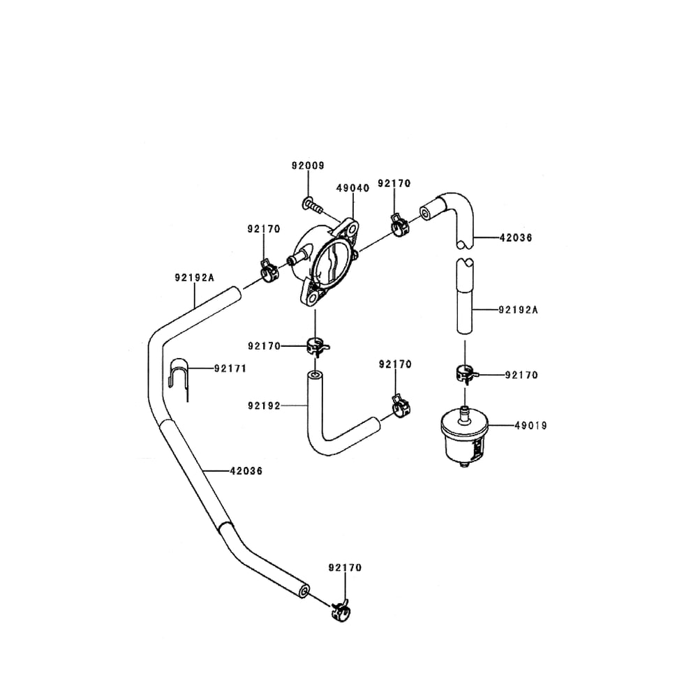 Engine >> Fuel Tank/Fuel-Valve Diagram and Parts List for LGT24K54 240472 Husqvarna Lawn Tractor