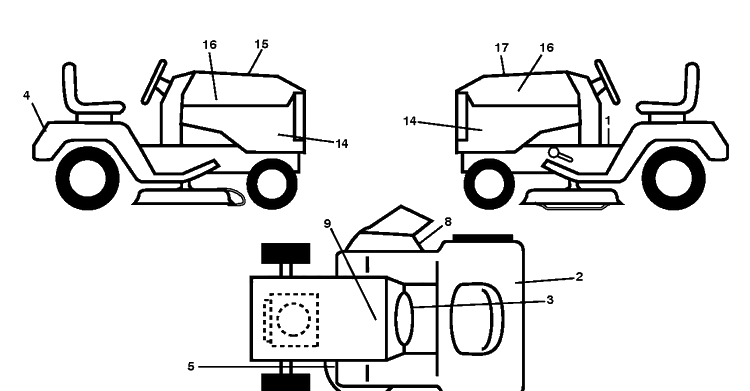 Decals Diagram and Parts List for LGT2654 (96045003800)(2011-09) Husqvarna Lawn Tractor