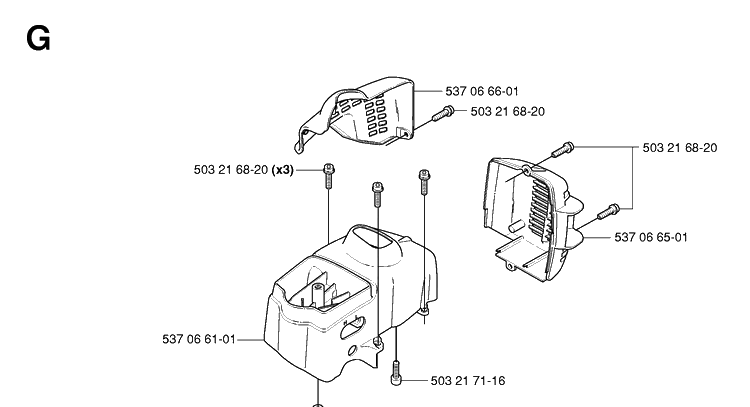 Housing Diagram and Parts List for 326HE3 (X-SERIES)(20054000001-20090900000) Husqvarna Hedge Trimmer
