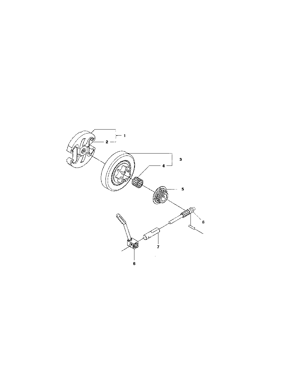 Clutch & oil pump Diagram and Parts List for 967166101  Husqvarna Chainsaw