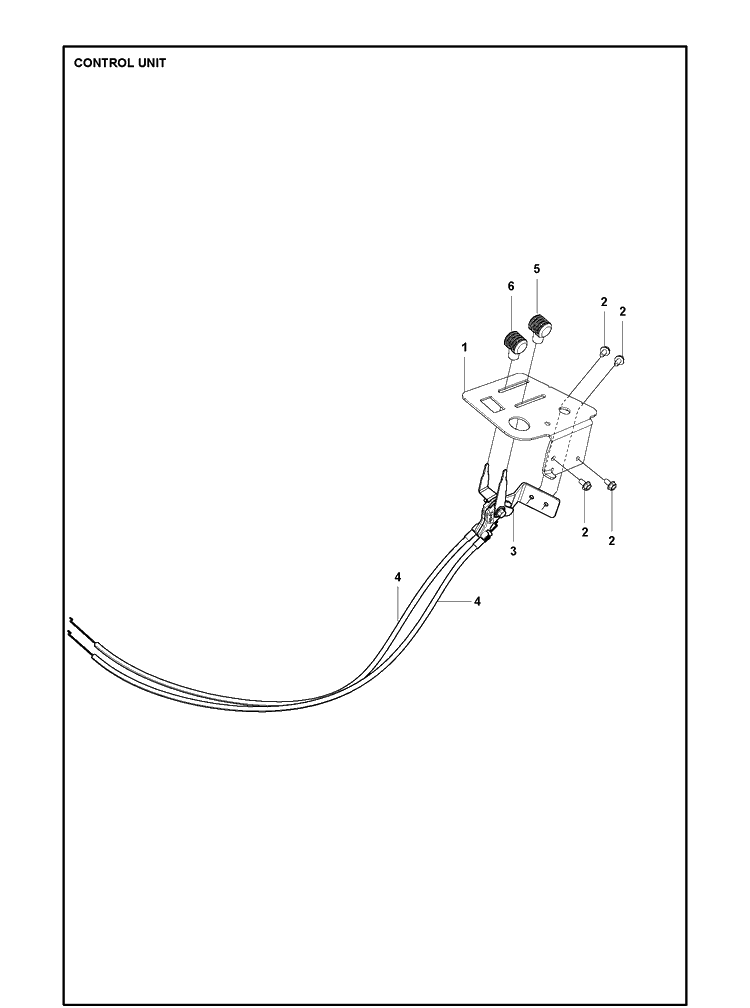 Controls Diagram and Parts List for R316TX  Husqvarna Lawn Mower