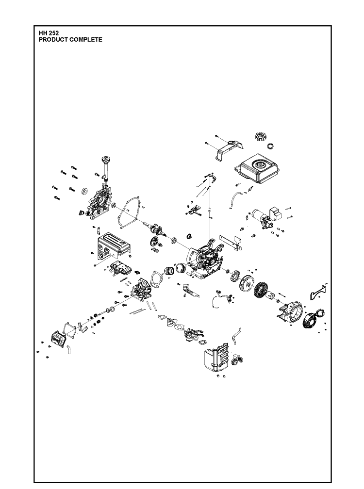 Product Complete Diagram and Parts List for 598610601 2021-07 Husqvarna Engine