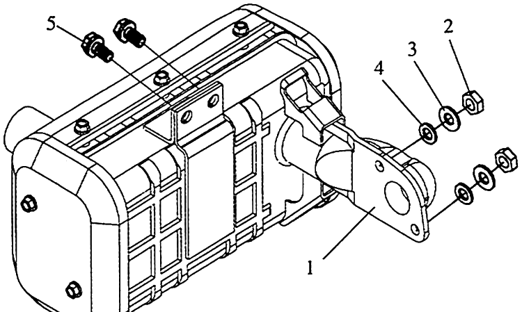 Muffler Diagram and Parts List for TF544  Husqvarna Cultivator