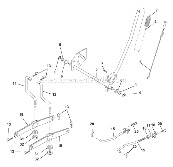 Page G Diagram and Parts List for YTH1842B (954569790) (2002-12) Husqvarna Lawn Tractor