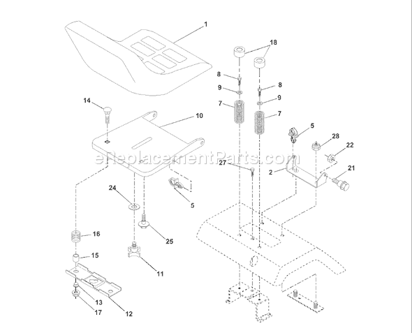 Page I Diagram and Parts List for YTH190 (954001972A) (1995-03) Husqvarna Lawn Tractor