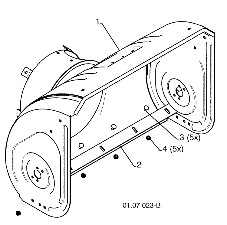 Auger Housing / Auger 2 Diagram and Parts List for 1330SBXLSB (96193004100)(2008-11) Husqvarna Snow Blower