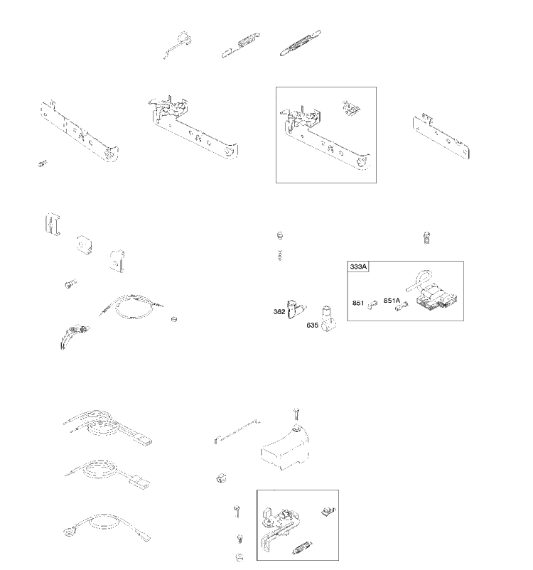 Controls Diagram and Parts List for 10T5020188H1 2017-01 Husqvarna Engine