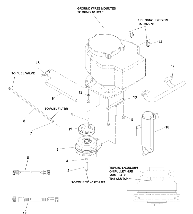 Briggs And Stratton Engine Assembly Diagram and Parts List for CZ4818 (968999276)(2004-09) Husqvarna Lawn Mower