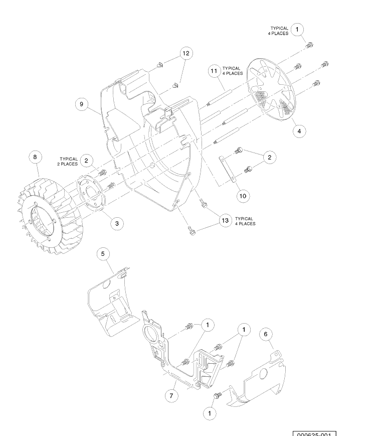 Shrouds And Brackets 2 Diagram and Parts List for HUV4421GXP 2006-11 Husqvarna Lawn Tractor
