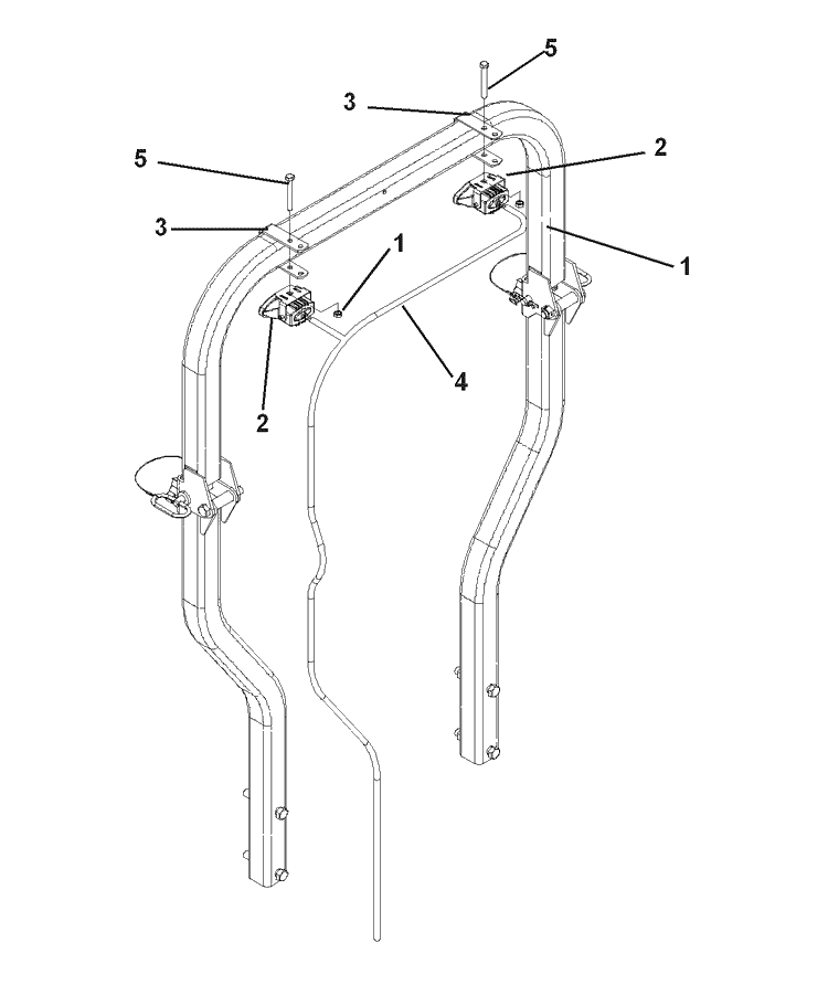 Accessories Light Kit Diagram and Parts List for IZ5225TXPKOA (968999307)(2007-04) Husqvarna Lawn Mower