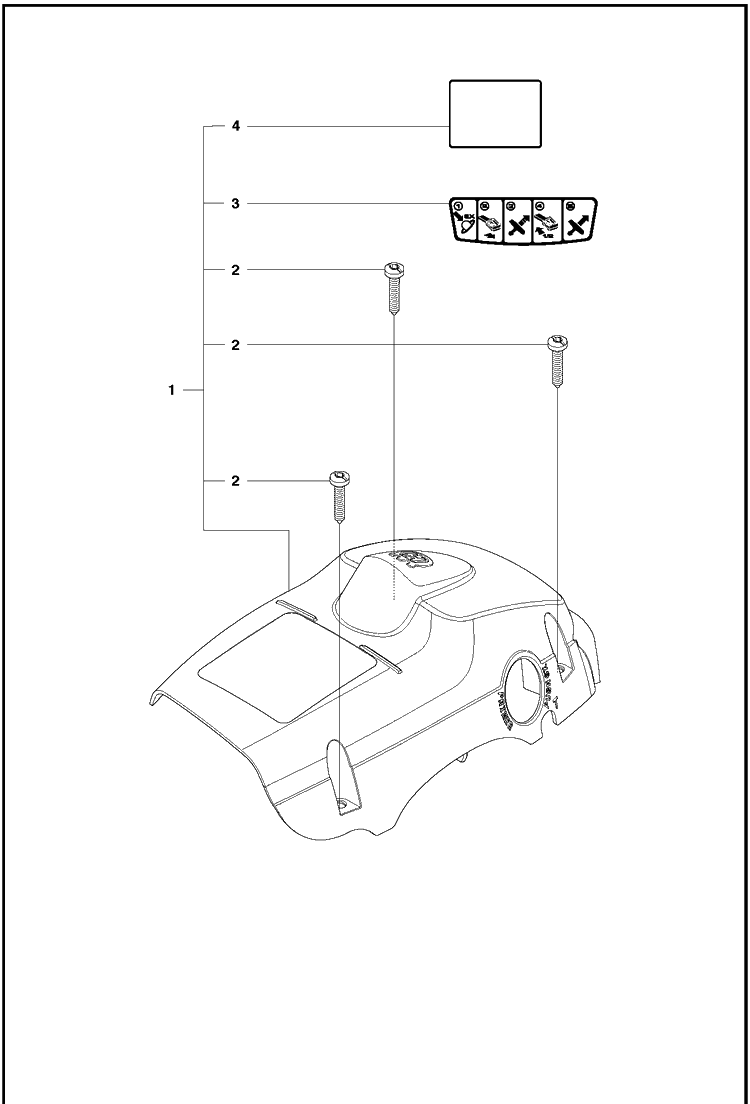 Cover Diagram and Parts List for 120MARKII (967861901)(20181800001-Current) Husqvarna Chainsaw