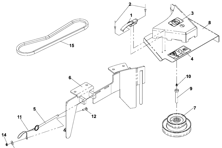 Drive Kit Assembly - 52 Inch Deck Diagram and Parts List for HCS9 2005-03 Husqvarna Lawn Tractor Accessories