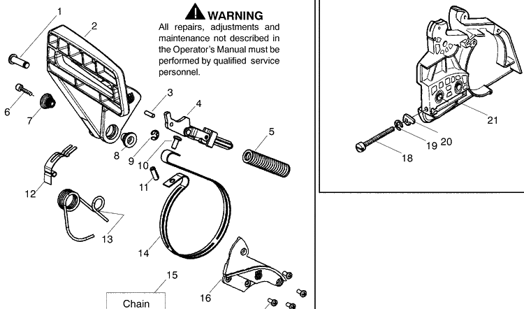Repair Parts 2 Diagram and Parts List for 142 2009-03 Husqvarna Chainsaw