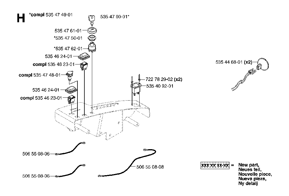 Electrical Diagram and Parts List for RIDERPRO15 (953535001)(2004-01) Husqvarna Lawn Tractor