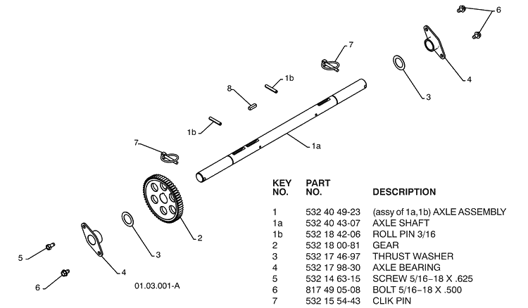 Drive-C 2 Diagram and Parts List for 15530SBLS (96193003801)(2009-06) Husqvarna Snow Blower