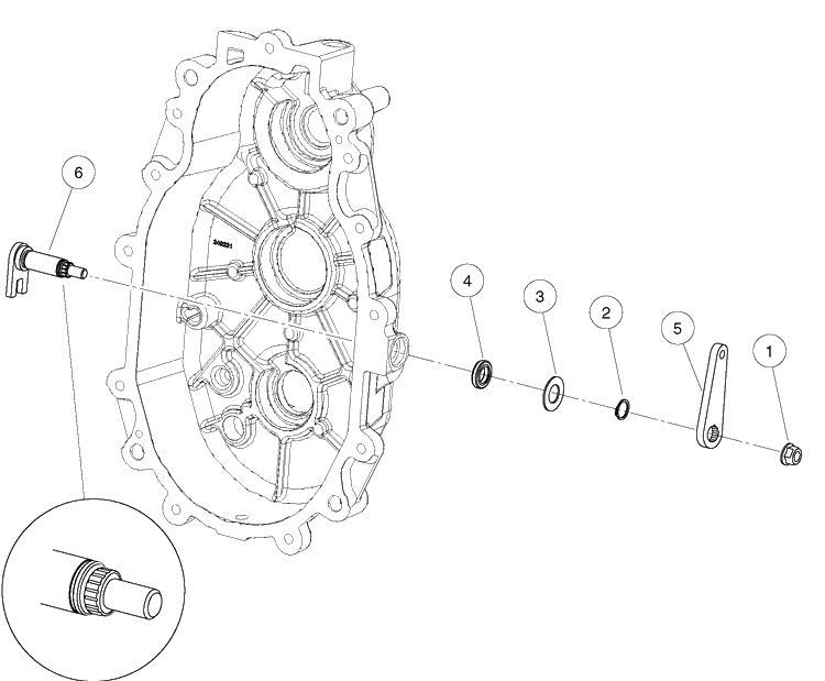 Transmission - Diesel Vehicles, Shift Shaft And Bell Crank Diagram and Parts List for HUV4421GXP 2009 Husqvarna Lawn Tractor