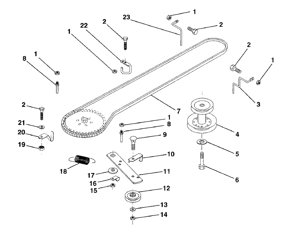 Ground Drive Diagram and Parts List for LR120 (954000602-A)(1993-10) Husqvarna Lawn Tractor