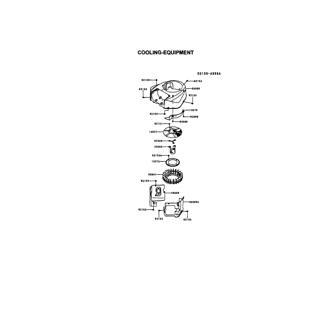Engine >> Cooling-Equipment Diagram and Parts List for 917289580  Husqvarna Lawn Tractor