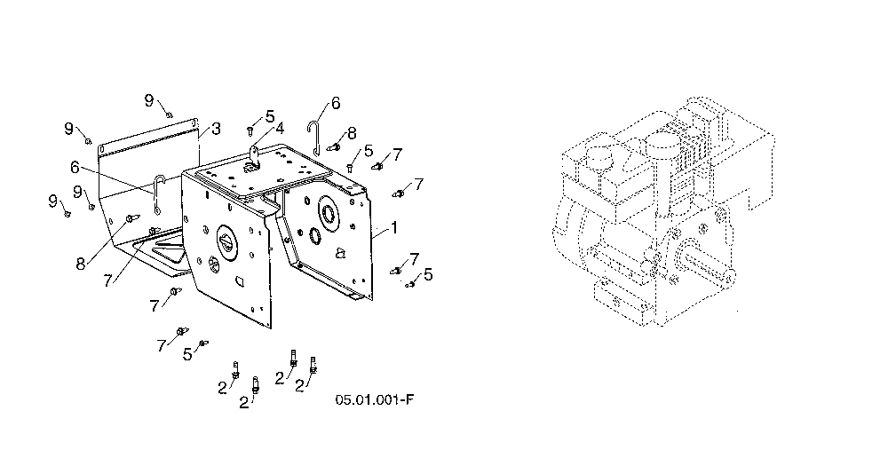 Frame Diagram and Parts List for 96193009703  Husqvarna Snow Blower
