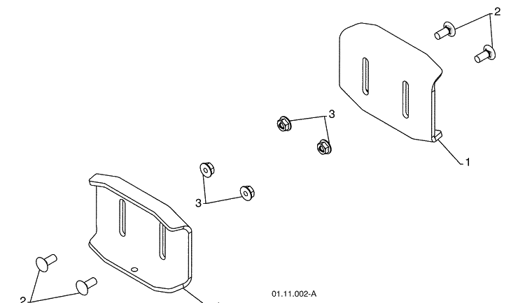 Bearings - Auger Housing And Skid Plates 1 Diagram and Parts List for 924SB (96193003500)(2008-10) Husqvarna Snow Blower