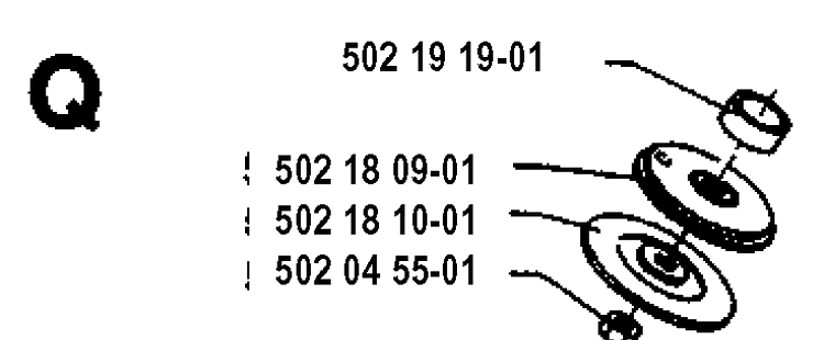 Bevel Gear 2 Diagram and Parts List for 125RB 19931400001-Current Husqvarna Brush Cutter
