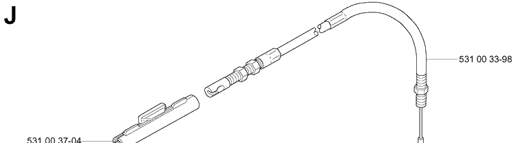 Throttle Controls 2 Diagram and Parts List for 155BT 20053300001-Current Husqvarna Leaf Blower / Vacuum