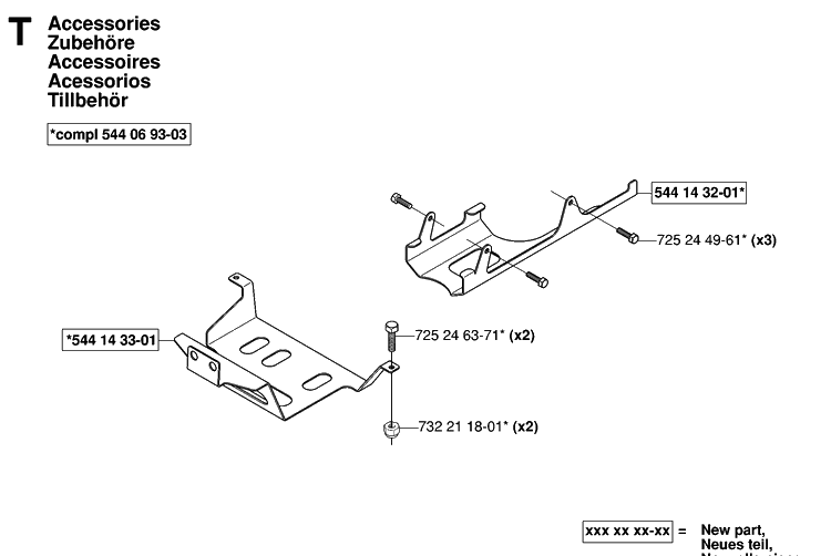 Accessories Diagram and Parts List for RIDER155AWD (965080001)(2006-01) Husqvarna Lawn Mower