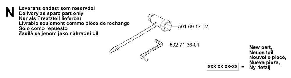 Accessories Diagram and Parts List for R13R (953533001)(2003-09) Husqvarna Lawn Tractor