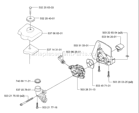 Page B Diagram and Parts List for 326HE4 (E-tech 2) (2001-09) Husqvarna Trimmer