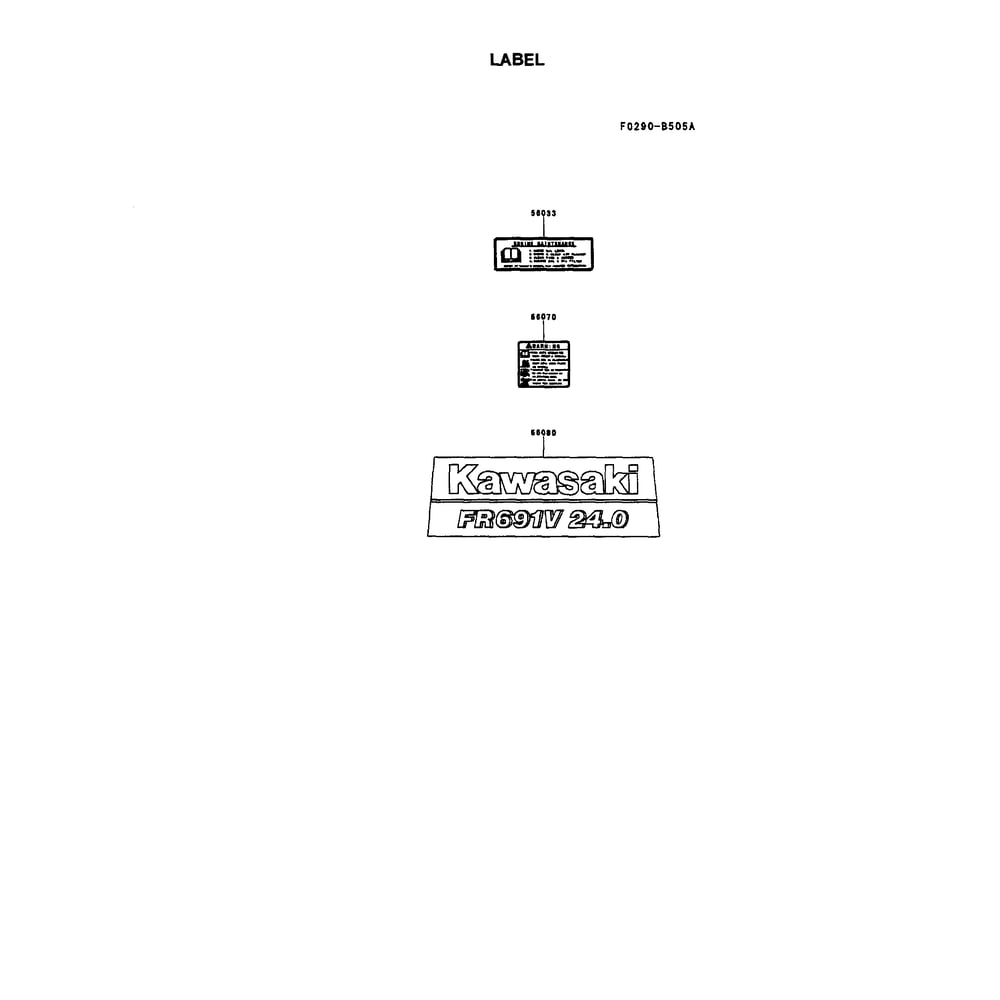 Engine >> Label Diagram and Parts List for 917289580  Husqvarna Lawn Tractor