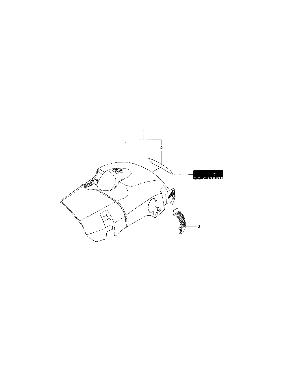 Cylinder cover Diagram and Parts List for 967166101  Husqvarna Chainsaw