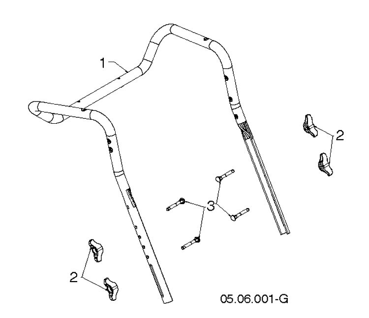 Handle Diagram and Parts List for ST227 (97046890100)(2020-05) Husqvarna Snow Blower
