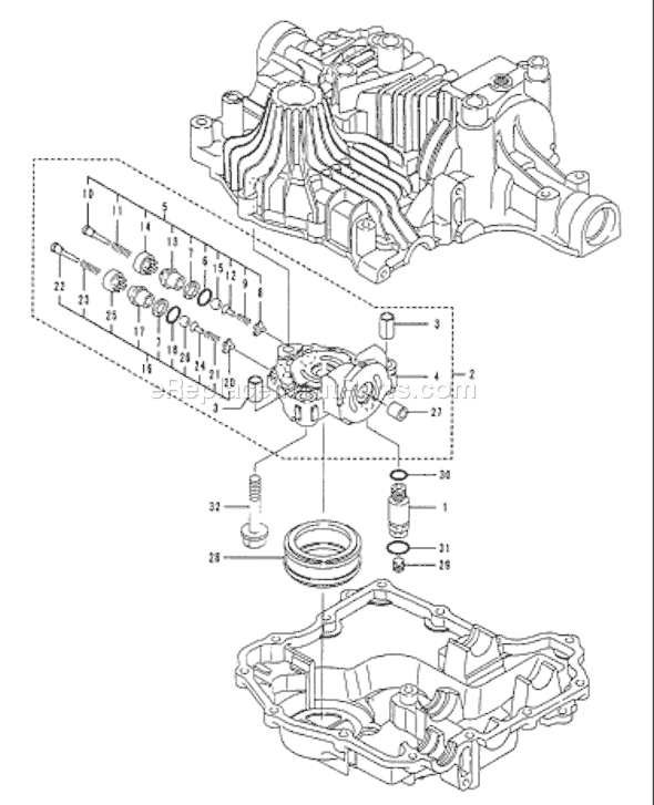 Page E Diagram and Parts List for TUFFTORQK61TRANSAXLE  Husqvarna Lawn Tractor Accessories