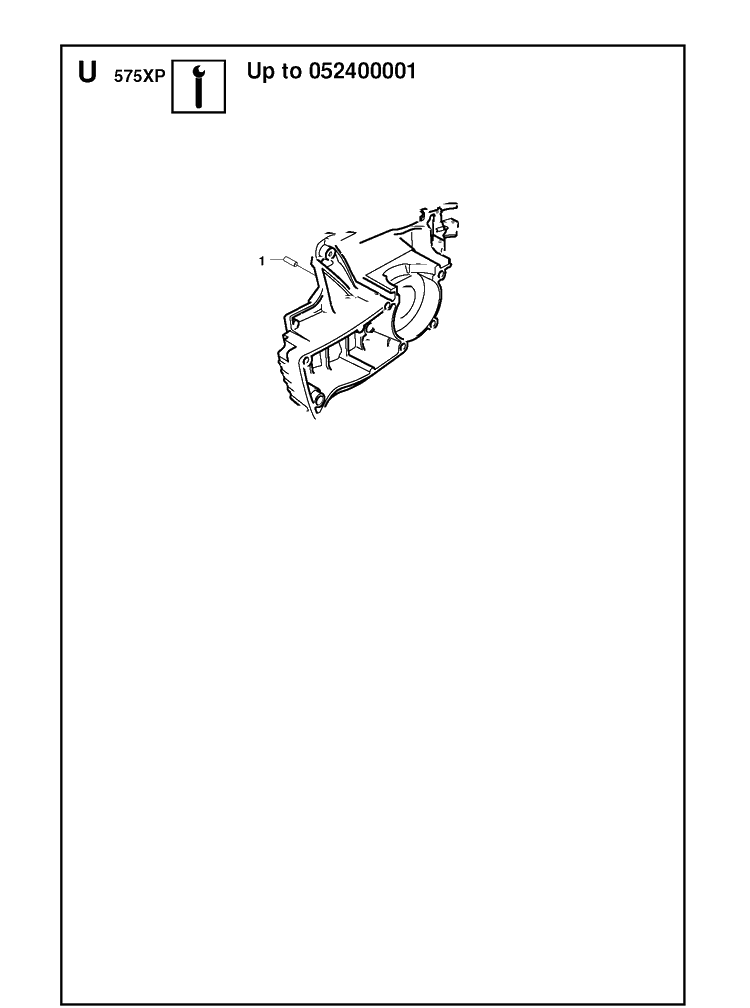 Service Updates Diagram and Parts List for 576XP 20090100001-Current Husqvarna Chainsaw
