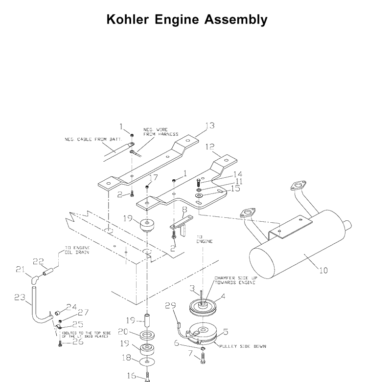 Engine Diagram and Parts List for ZTH6123 (968999203)(2002-10) Husqvarna Lawn Mower