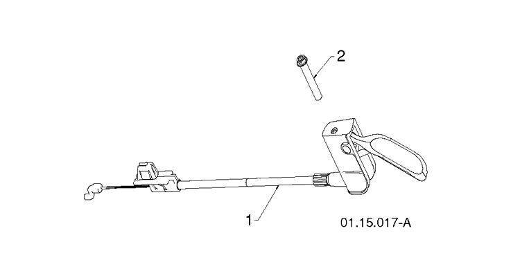 Control Panel And Discharge Chute 3 Diagram and Parts List for 1830HV (96193007304)(2012-06) Husqvarna Snow Blower