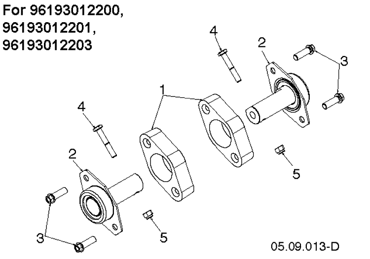 Auger Housing And Impeller Diagram and Parts List for ST224P  Husqvarna Snow Blower