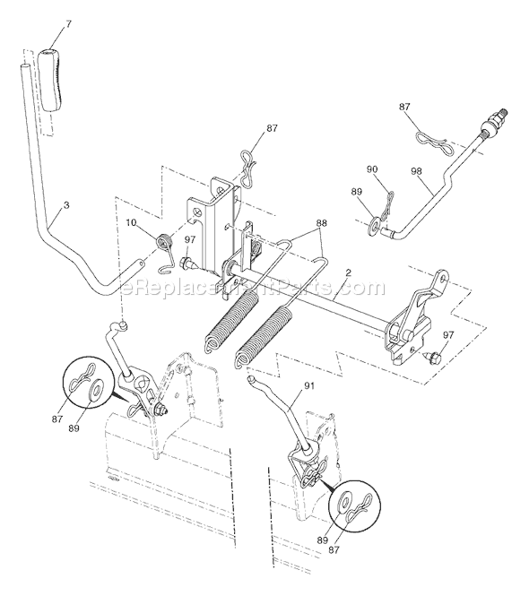 Page G Diagram and Parts List for GTH26K54 (96043003100) (2006-11) Husqvarna Lawn Tractor