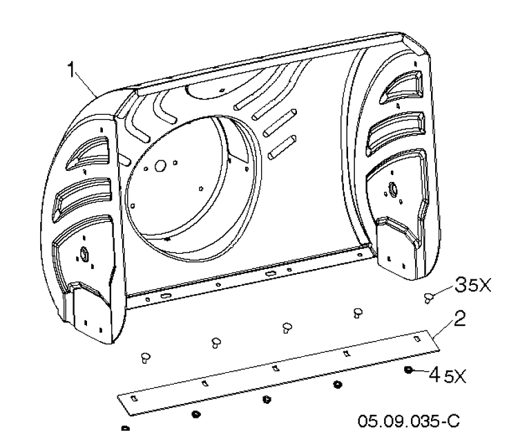 Auger Housing And Impeller 5 Diagram and Parts List for ST330 (97046970101)(2020-06) Husqvarna Snow Blower